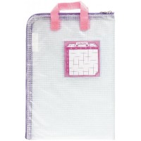 Sonic A4 Size Plastic Folder Bag - Purple